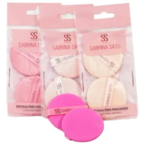 Kit- 03 Esponjas Redondas Para Maquiagem Sabrina Sat - Imagem 8