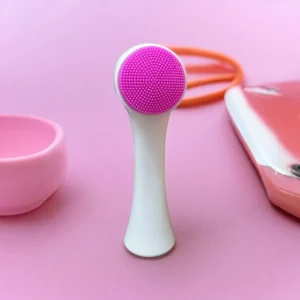 Esponja Limpeza Facial Escova Massageadora Esfoliante 2 Em 1 - Imagem 5