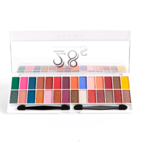 Paleta De Sombra 28 Cores – VIVAI Maquiagem CORES LINDAS + Pincel Incluso - Imagem 4