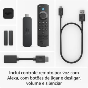 Amazon Fire TV Stick 4K de voz 4K 8GB preto com 1.5GB de memória RAM - Imagem 7