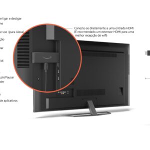 Amazon Fire TV Stick 4K de voz 4K 8GB preto com 1.5GB de memória RAM - Imagem 6