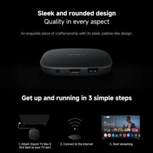 Mi Tv Box S 4k 3rd Gen 2gb 32gb Googletv Xiaomi Comando Voz Preto De Voz - Imagem 4