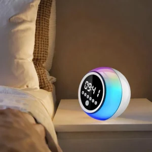Caixa De Som Bluetooth Relogio Digital Despertador Led - Imagem 2