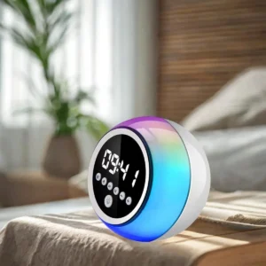 Caixa De Som Bluetooth Relogio Digital Despertador Led - Imagem 3