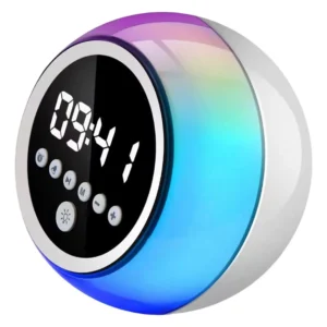 Caixa De Som Bluetooth Relogio Digital Despertador Led - Imagem 6