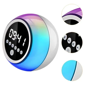 Caixa De Som Bluetooth Relogio Digital Despertador Led - Imagem 7