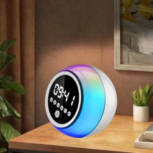 Caixa De Som Bluetooth Relogio Digital Despertador Led - Imagem 8