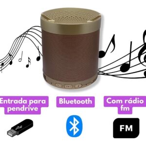 Caixinha De Som Bluetooth Portatil Q3 Mp3 Pen Drive Fm Cel - Imagem 8