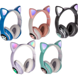 Fone De Ouvido Bluetooth Orelha Gatinho Infantil Led Sem Fio - Imagem 1