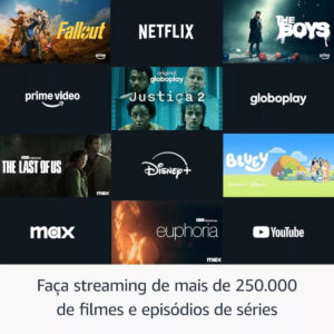 Amazon Fire Tv Stick 4k Plus Wifi6 Jogue Xbox Game Pass Cor Preto Tipo de controle remoto De voz - Imagem 5