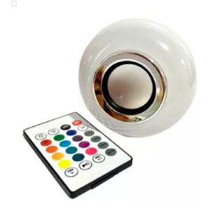 Lampada Bluetooth Luz Rgb Música Caixinha Som C/ Controle - Imagem 4