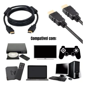 Cabo Hdmi 2m/3m/5m/10m Metros Mts 4k 3d Full Hd Blindado Tv Pc - Imagem 2
