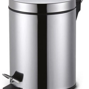 Lixeira De Banheiro Em Aço Inox 7 Litros Com Pedal Premium Cor Inox - Imagem 8