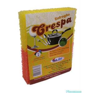 Kit 6 Pacotes C/2 Unidades Esponja Mult Crespa Lavar Louça - Imagem 1