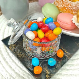 Bomboniere Baleiro De Vidro Com Tampa Diamante - Imagem 5