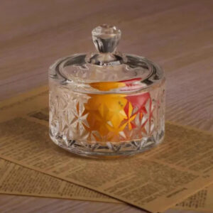 Bomboniere Baleiro De Vidro Com Tampa Diamante - Imagem 4