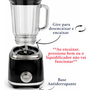 Liquidificador Portátil Recarregável Potente 600ml Pequeno - Imagem 4