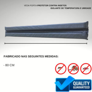 Veda Porta 80 Cm Tradicional Protetor Contra Inseto E Poeira - Imagem 6