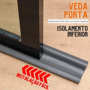 Veda Porta 80 Cm Tradicional Protetor Contra Inseto E Poeira - Imagem 4