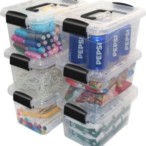 Kit 3 Organizadores de Escritório, Brinquedoteca e Quarto Transparente 3L, 5L e 10L - Imagem 2