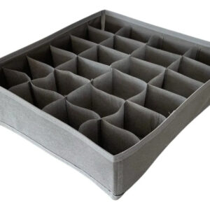 Colmeia Organizadora Gavetas Para Calcinhas Meias Cuecas Gravata 24 Nichos Cinza - Imagem 8