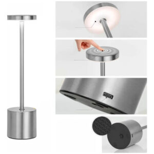 Luminária De Mesa Led Abajur Touch Dimmer Recarregável Usb - Imagem 8