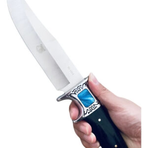 Faca De Caça Pesca Churrasco Luxo Fulltang Inox G61 - Imagem 1