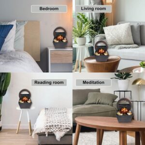 Fontes de Água Internas com luz de mesa decoração de fonte de água interna - Imagem 6