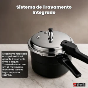 Panela De Pressão 4 Litros Em Alumínio Reforçado Com Tampa E Alta Durabilidade Premium - Imagem 7