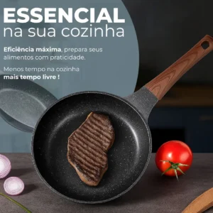 Panela Frigideira Antiaderente Cerâmica Dinda Home Indução Gás Elétrico Linha Premium - Imagem 8
