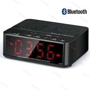 Rádio Relogio Despertador Digital De Mesa Com Rádio Flex Cor Preto - Imagem 5