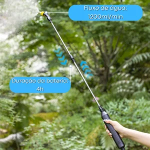 Pulverizador Elétrico Bateria Recarregável Reservatório 5l Azul - Imagem 7