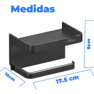 Suporte Papel Higiênico Adesivo Elegante Parede Celular - Imagem 2