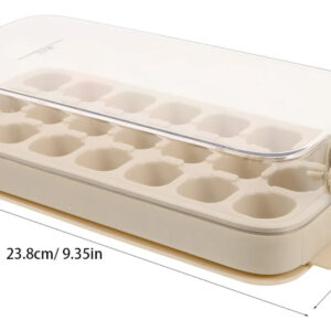 Formas De Gelo Papinha Bebe Tempero Silicone 21 Cubos Bege - Imagem 2