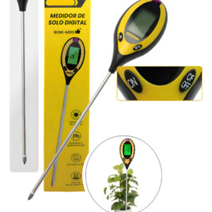Medidor Digital De Ph Umidade Do Solo Temperatura Terra Luz Solar Plantas Luminosidade - Imagem 4