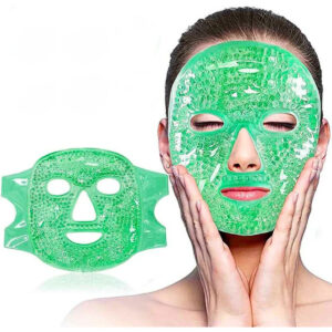 Máscara Facial Térmica Quente Fria Relaxante Em Veludo E Gel - Imagem 1