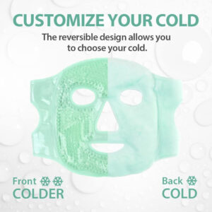 Máscara Facial Térmica Quente Fria Relaxante Em Veludo E Gel - Imagem 7