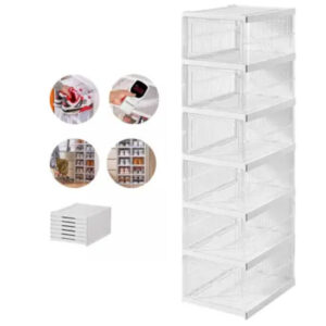 Kit 6 Caixas Organizadora Guardar Sapato Tênis Sapateira - Imagem 7