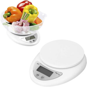 Balança Digital Alimento Com Bandeja Até 5kg Branca Capacidade Máxima 5 Kg Cor Branco - Imagem 9