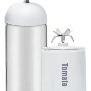Mini Liquidificador Portátil Tomate MAZ-007 6 Lâminas Vidro Usb Branco - Imagem 1