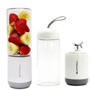 Mini Liquidificador Portátil Tomate MAZ-007 6 Lâminas Vidro Usb Branco - Imagem 7