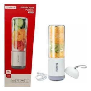 Mini Liquidificador Portátil Tomate MAZ-007 6 Lâminas Vidro Usb Branco - Imagem 5