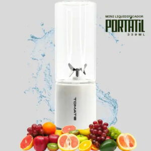 Mini Liquidificador Portátil Tomate MAZ-007 6 Lâminas Vidro Usb Branco - Imagem 8