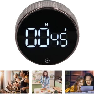 Temporizador Cronômetro Magnético Rotatório Digital Cozinha Academia Contador Regressivo - Imagem 6