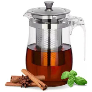 Chaleira De Vidro Com Infusor De Cha Bule Jarra 500ml Vidro - Imagem 1