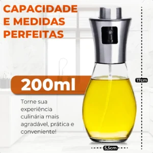 Spray Borrifador Pulverizador De Azeite Culinário 200 Ml Para Cozinha, Sua Comida Com Um Toque Especial - Imagem 2