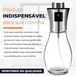 Spray Borrifador Pulverizador De Azeite Culinário 200 Ml Para Cozinha, Sua Comida Com Um Toque Especial - Imagem 6