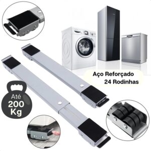 Suporte De Rodinhas Ajustável Para Geladeira Fogão Freezer - Imagem 1