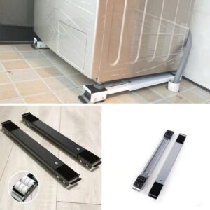 Suporte De Rodinhas Ajustável Para Geladeira Fogão Freezer - Imagem 7