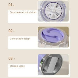 Mini Máquina De Lavar Roupas Intimas Portátil - Imagem 7